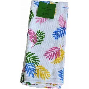 Kate Spade New York Colorful Leaf Design Kitchen Towels Set Of 2 NWT